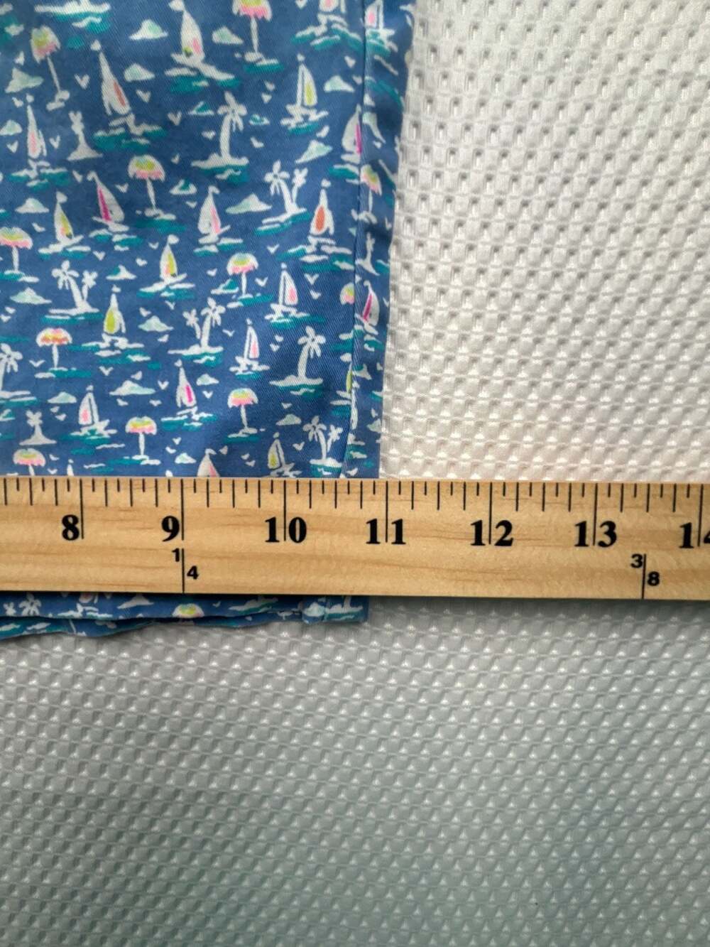 Vineyard Vines Men's Breaker Shorts Size 34 Blue Sailboat Palm Tree Print - Picture 5 of 9